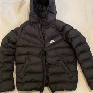 Nike boys puffer jacket with hood